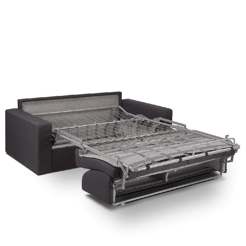 Canapé convertible Midnight Express 120 cm - Matelas 16 cm mousse polyuréthane - Revêtement noir_3