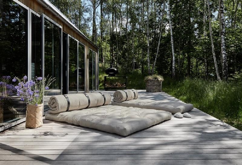 Fauteuil convertible BUCKLE-UP CHAIR OUT - Beige - Design, pratique et ultra résistant - Transformable en matelas d'extérieur_3