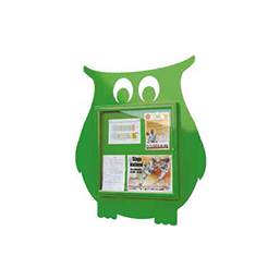 Vitrine extérieure murale ludique et colorée - BOUBA - cadre aluminium avec serrure - vitrage plexichocs 4 mm_3