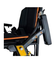 Fauteuil électrique en aluminium vraiment léger avec dossier rabattable et accoudoirs relevables - LITE_3
