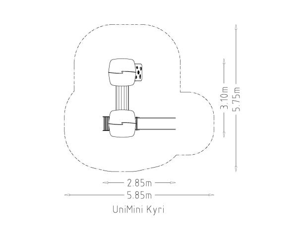 Structure multi-jeux 3 à 5 ans - Unimini Kyri - 8046974 - Hags_3