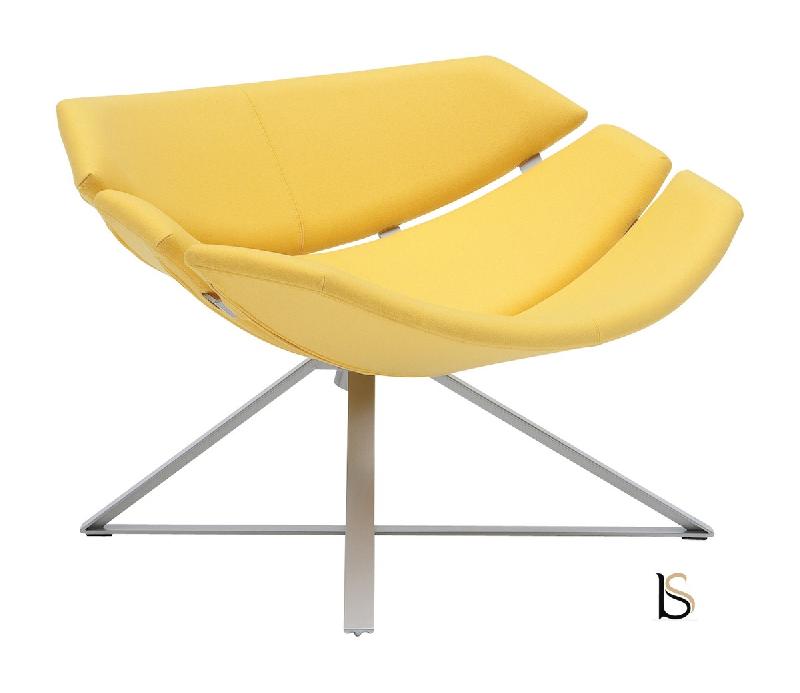 Fauteuil Radar - Softline - Felt Jaune 579_3