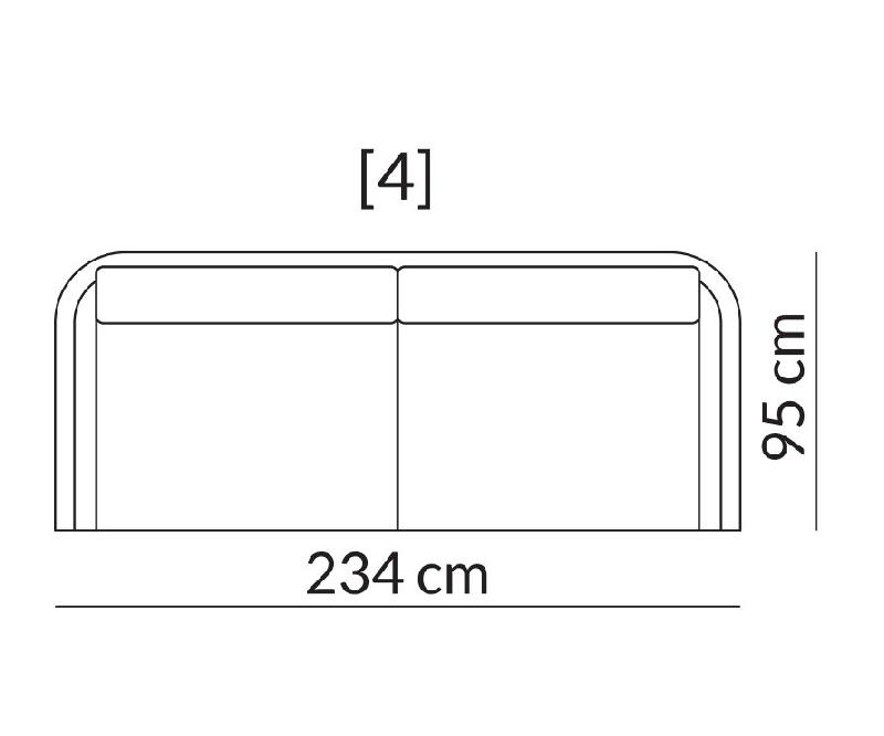 HUDSON OLTA CANAPÉ FIXE  BLANC CASSÉ BEIGE AVEC PIÈTEMENT EN ACIER - EXTRA LARGE_3
