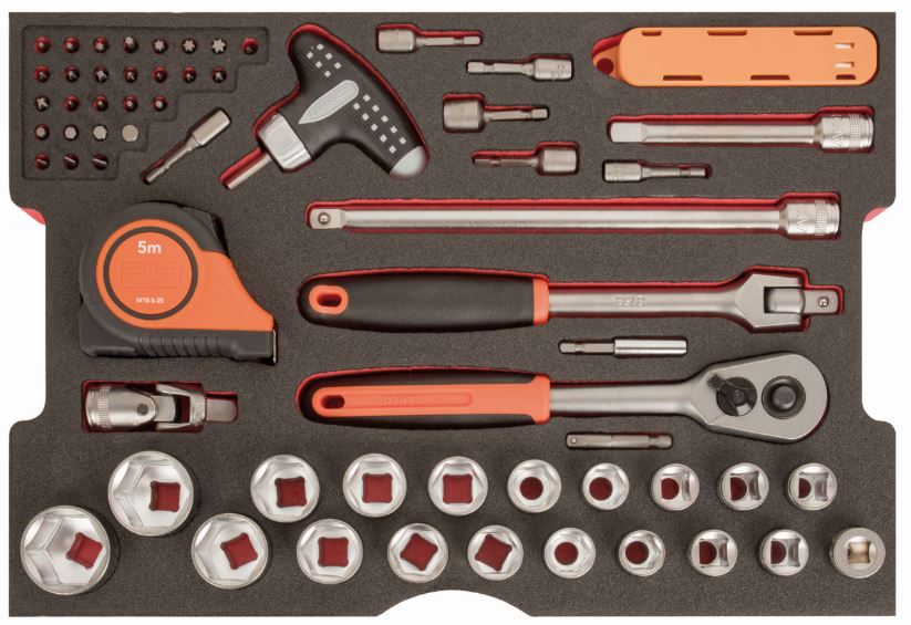 Caisse à outils Aluminium - 145 pcs - 4750ALC01FF1 avec boîtier robuste et outils variés_3