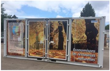 Conteneur de stockage en acier profilé entièrement soudé de 3 mm - recyclerie jouets, articles de sport et loisirs - portes standard ou latérales_3