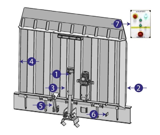Niveleur de quai vertical Alapont - capacité de charge statique 9 000 kg - contrôle de température et hygiène optimaux_3