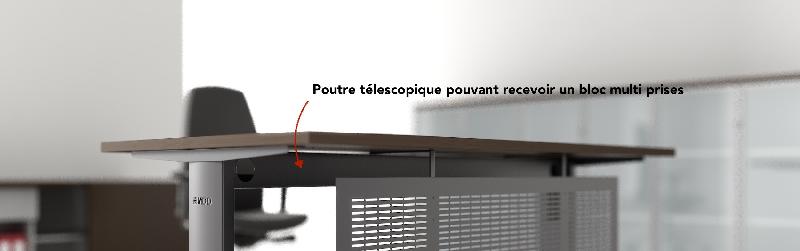 Bureau d'angle avec crédence de rangement - MDD - 160, Noir, Wenge, Non_3