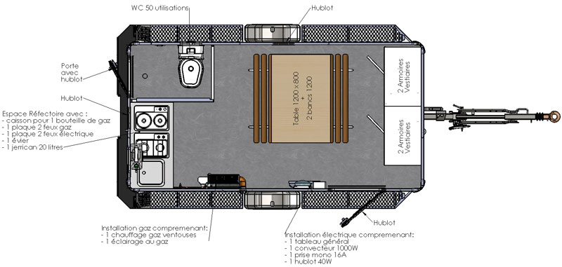 Roulotte amenagee cuisine & wc_3