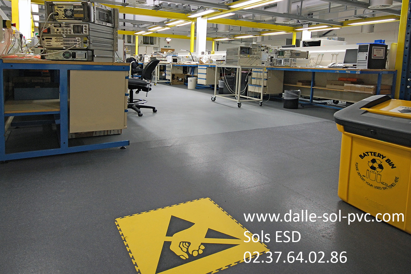 Dalle sol pvc antistatique esd 7 mm_3