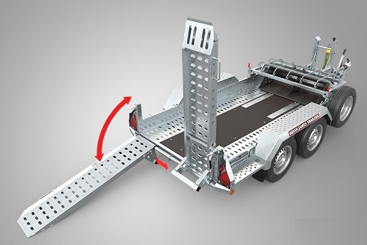 Remorque porte-engins - 3,70 x 1,70m - 3500 kg - brian james digger plant_3