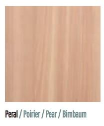 Bureau d'angle K4 avec piètement chromé - Mobel Linea - 180, Poirier, Droite_3