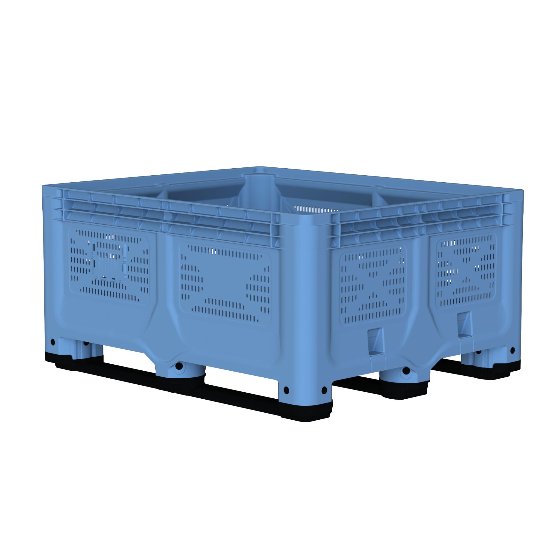 Palox maraîchage / fruits et légumes - 1200x1000 et 1200x1200 mm - Caisse-palette plastique solide et légère_3