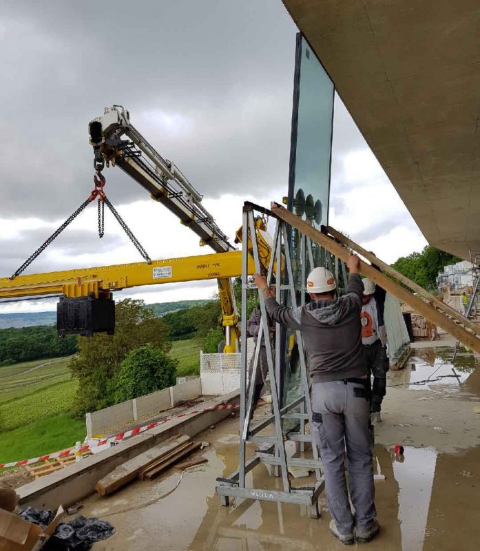 Poutre contre-poids avec palonnier à ventouses DSMH2 - Charge 600 à 1200kg - Pose inclinée ou sous-casquette béton_3