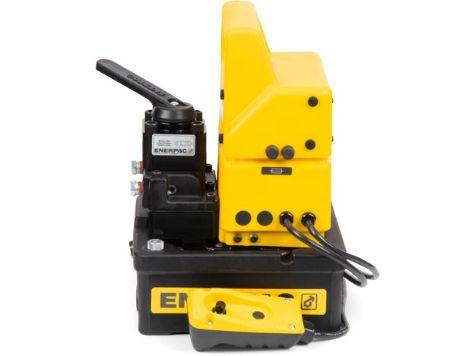 PUJ1400B - Pompe hydraulique électrique compacte 115V - Deux vitesses avec distributeur manuel 4/3 pour vérins double effet_3