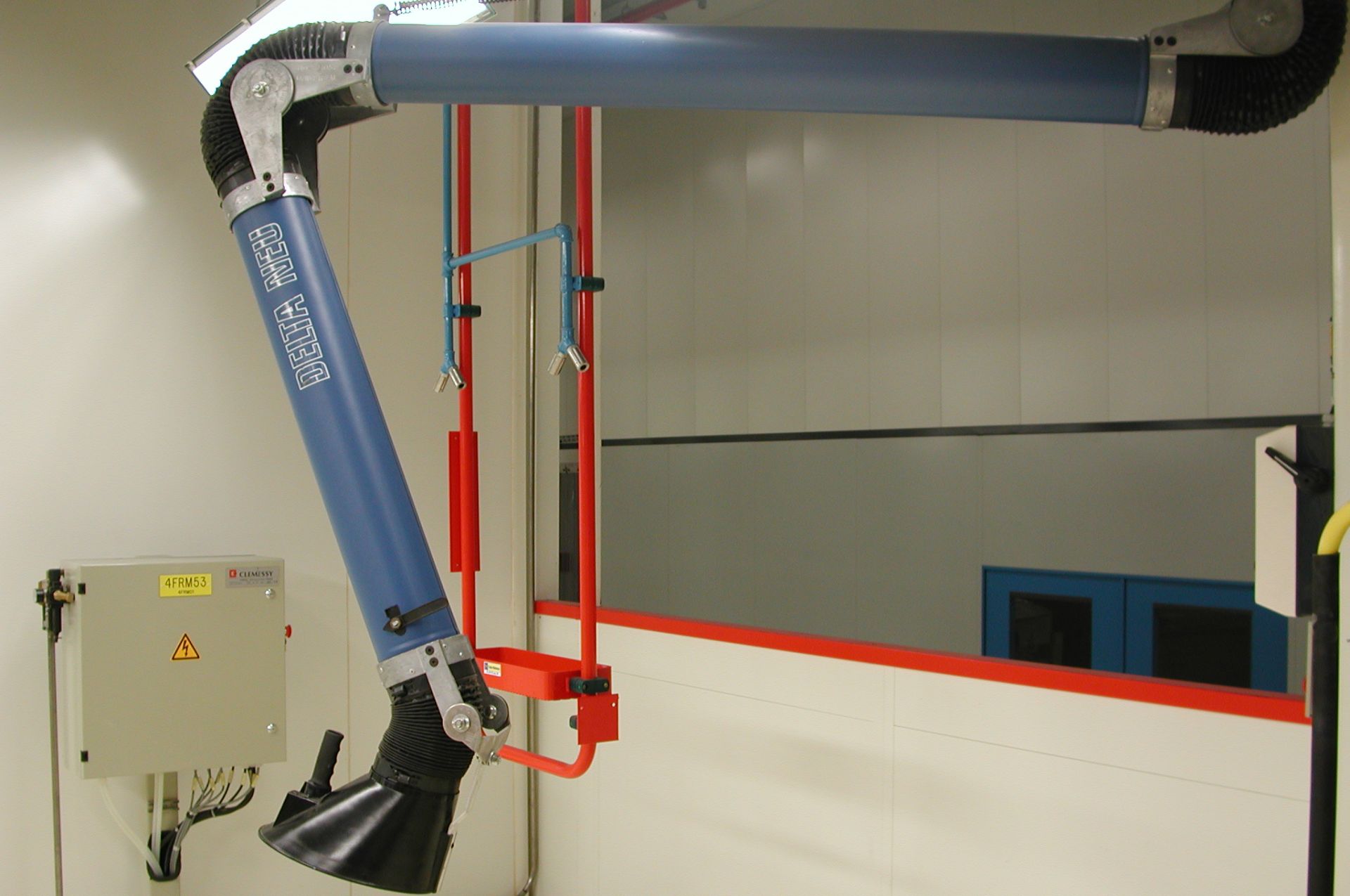 Bras aspirant en acier laqué avec diamètre de 160 mm