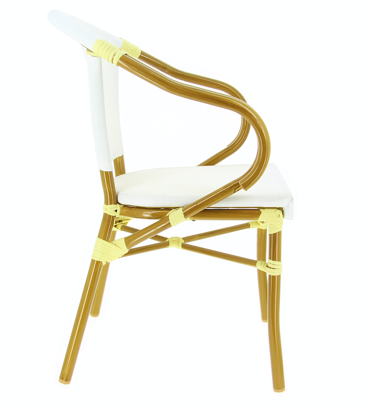 Ligne chr- fauteuil en aluminium aspect bambou biarritz_3