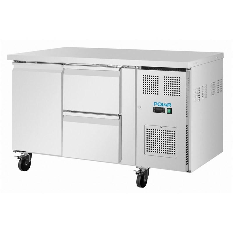 Table réfrigérée positive série U 1 porte 2 tiroirs UA108 Polar_3