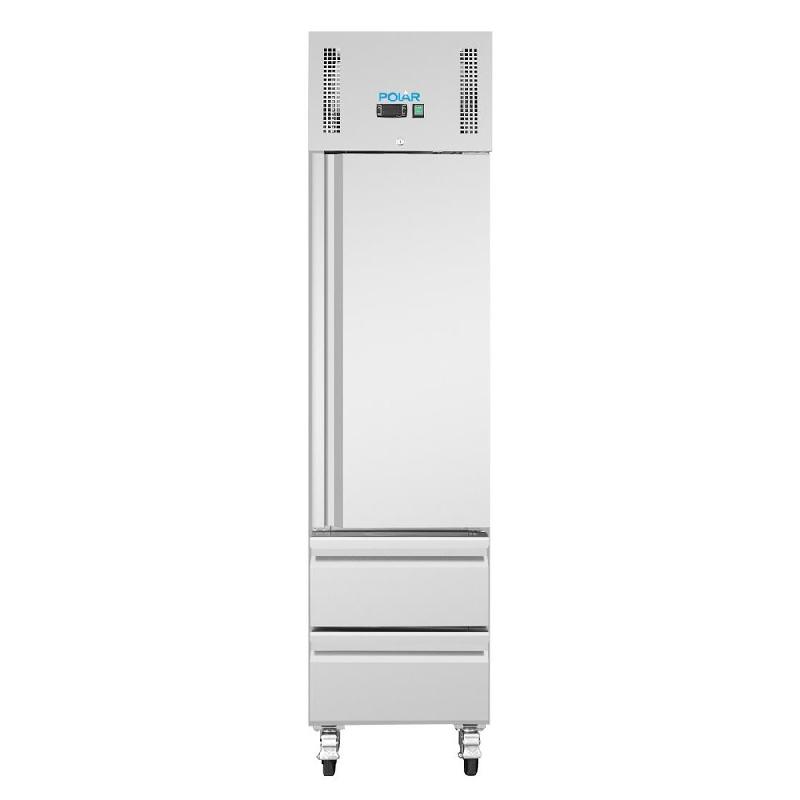 Armoire réfrigérée négative inox - 1 porte et 2 tiroirs  - GN compacte série G - 180L - Polar - UA116_3