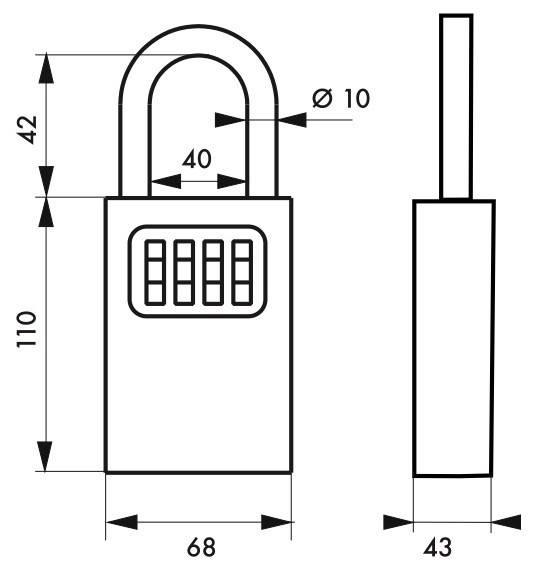 Boîte à clé avec anse à combinaison - THIRARD - Alliage moulé - Joint d'étanchéité - Garantie 5 ans_3