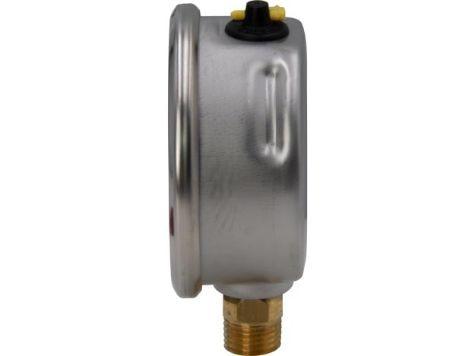 G2511L, Manomètre, 63 mm Face, Raccordement Vertical, Bain de glycérine, 14 bar pression maximale_3