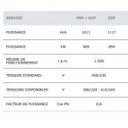 GMW-1015 T5 - Groupe électrogène industriel triphasé 50 Hz - 1117 kVA - Genelec - MTU - MECC ALTE_3