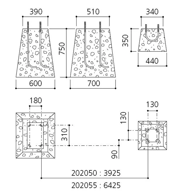Barrière levante lisse alu télescopique (largeur de passage de 3,05 m à 6,40 m)_3