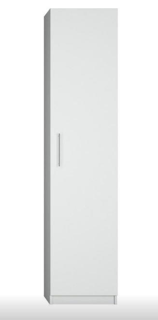 Composition lit escamotable angle Vertigo Sofa blanc avec canapé anthracite 160x200 - 411 x 100 cm - Avec colonnes de rangement_3