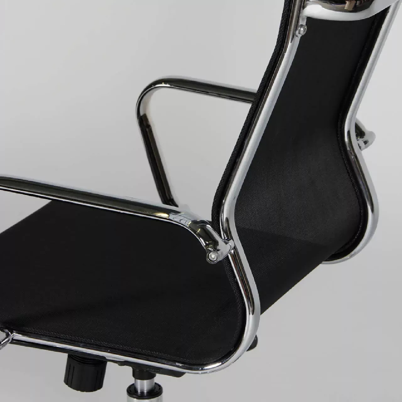 Fauteuil de Direction basculant - accoudoirs en aluminium poli - So Foggia - Sans_3