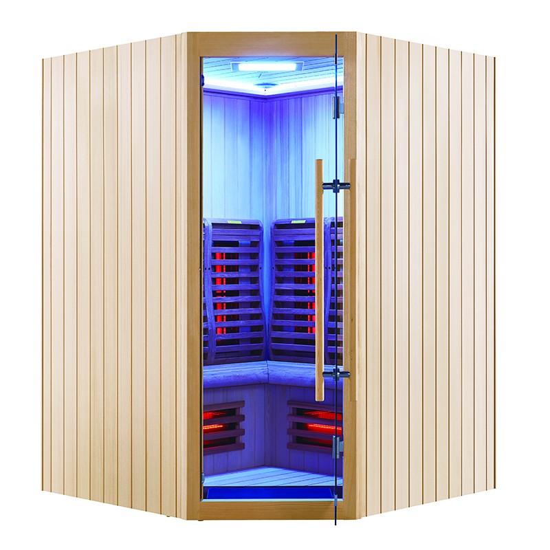 SAUNA INFRAROUGE BOREAL® SIGNATURE 150C D'ANGLE À SPECTRE COMPLET - 150X150X205_3
