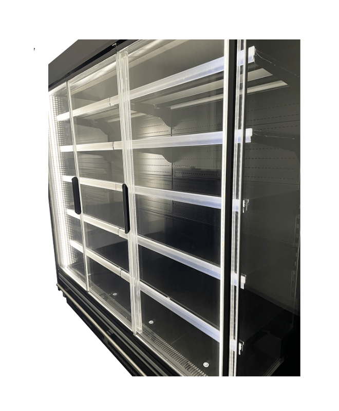 Vitrine réfrigérée verticale SLIM portes battantes en verre - économie d'énergie, dimensions 1m à 2m50_3