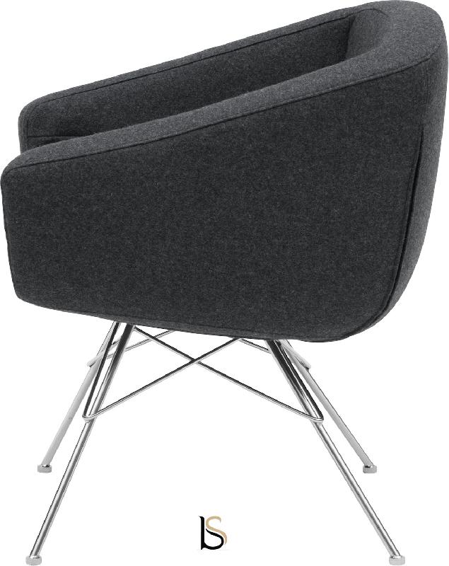 Fauteuil AIKO - Softline - Feld Anthracite 610_3