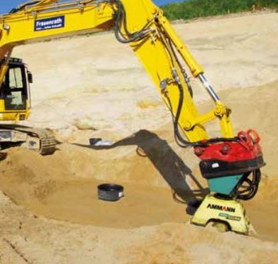 Plaque de compactage adaptable pour pelle 12 à 40 tonnes - Ammann France - APA 100/88 2M - Largeur 880 mm_3