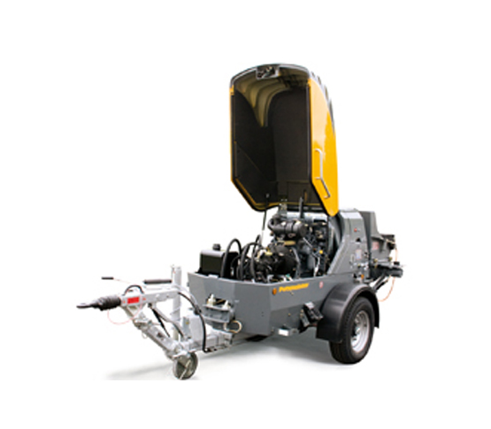 Châssis freiné Knott 2.500 kg de la pompe à béton Putzmeister P 718