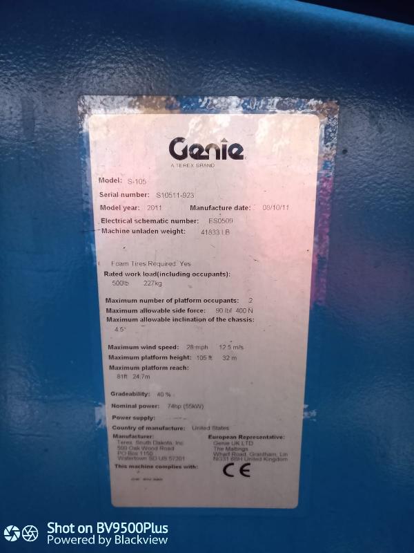 Nacelle telescopique GENIE s105 occasion_3