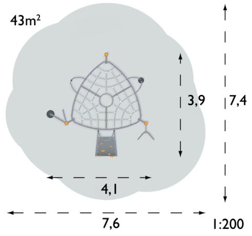 Structure multi-jeux 5 à 12 ans - Agito Corro gris - 8002167-2 - Hags - Fondation à enterrer_3