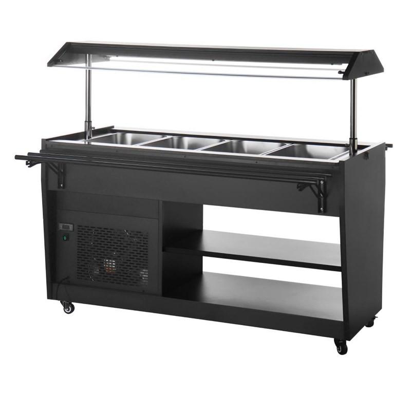 Buffet réfrigéré série G noir 4 GN1/1 PG007 Polar_3