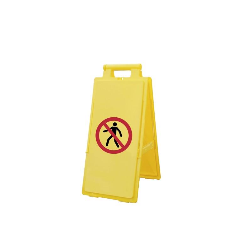 Chevalet de signalisation de danger - 640 / Interdit Piéton_3