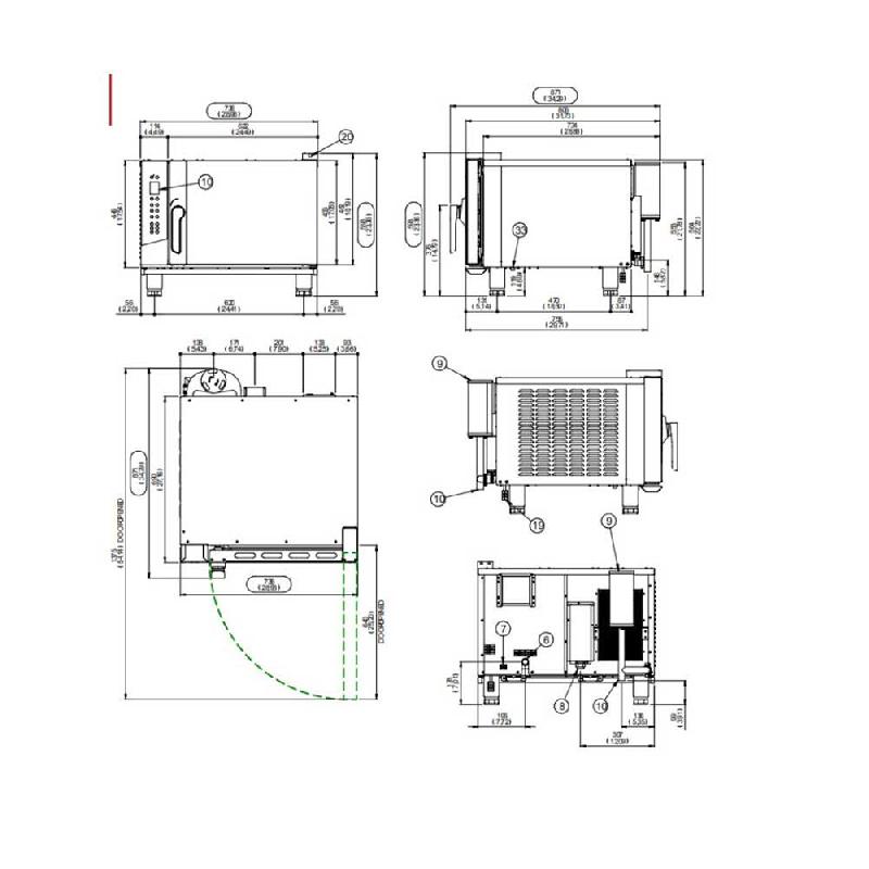 Friteuse à air professionnelle sans hotte Venix HOP | 9,5 kW | Panier rotatif DryPRO | Noire_3