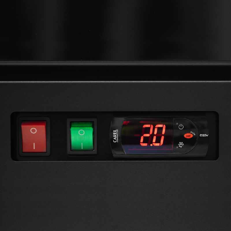 Réfrigérateur vitré - Vitrine Atom Maxi à froid positif - 1 à 3 portes vitrées avec éclairage LED et étagères réglables_3