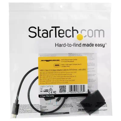 StarTech Adaptateur USB 3.1 (10 Gb/s) pour disque dur SATA_3