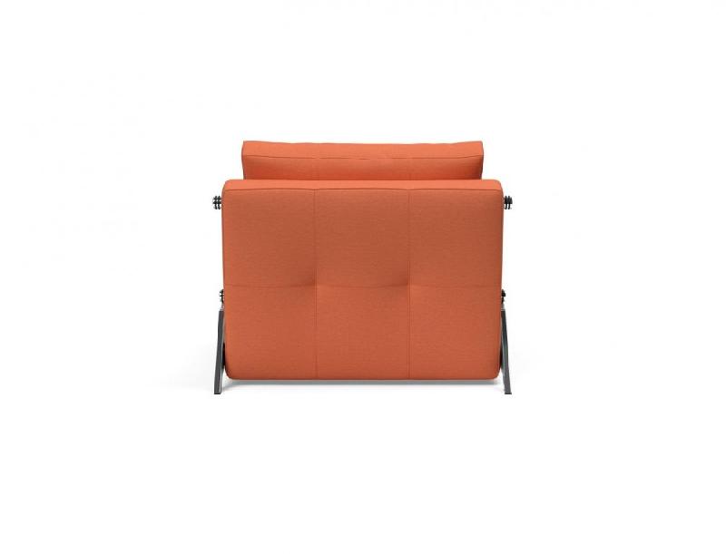 Innovation Living - Fauteuil design convertible Sofabed Cubed 02 Chrome Argus Rust - Lit 200x90 cm_3