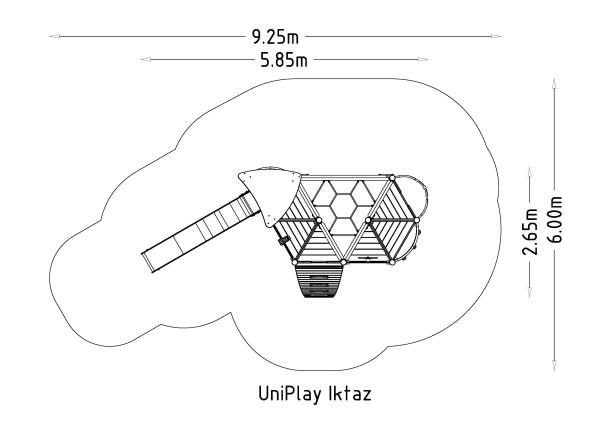 Structure multi-jeux 5 à 12 ans - Uniplay Iktaz - 8049095 - Hags - Poteaux bois et panneaux bois_3