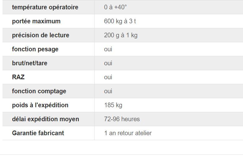 Tf-1212-tcp - balance compteuse - balance milliot - portée max. 3t_3