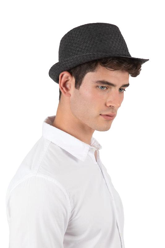 Chapeau de paille style Panama rétro - K-up - 100% fibre végétale - Réf: KP612_3