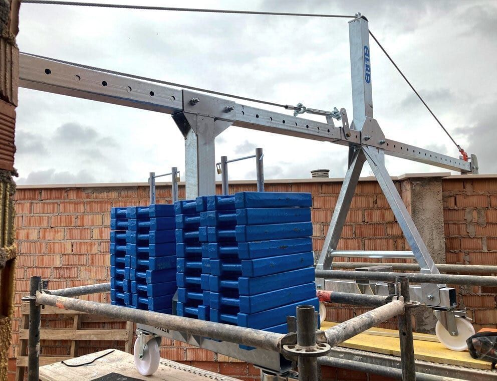Nacelle suspendue avec treuils 500 kg - Plateformes combinables jusqu'à 16 m - Modèle AE500 - ALBA_3