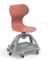 Chaise d'école pivotante Mia Store - dossier incurvé, polypropylène, 7,56 kg_3