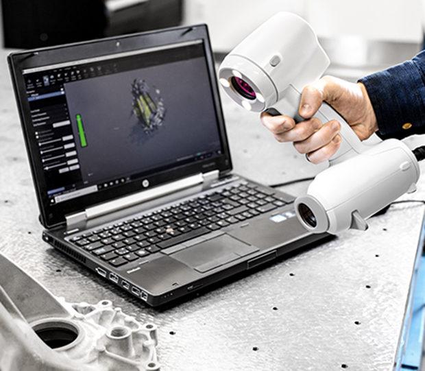 Scanner 3D Creaform avec précision avancée pour usage pédagogique