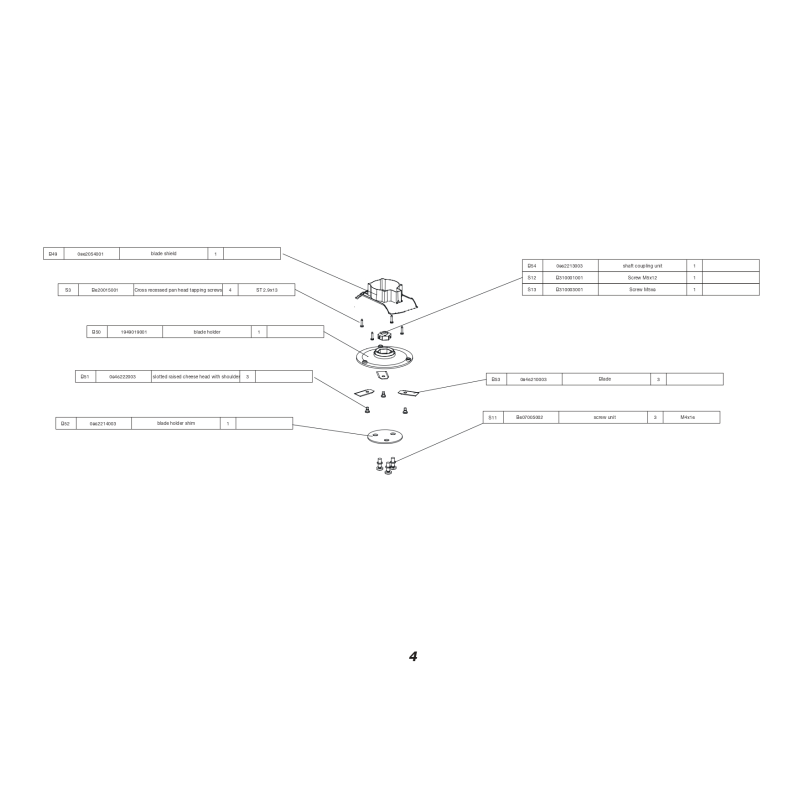 Roulement 606 - b700503001 pour luv 600 ri, sh 900eco_3