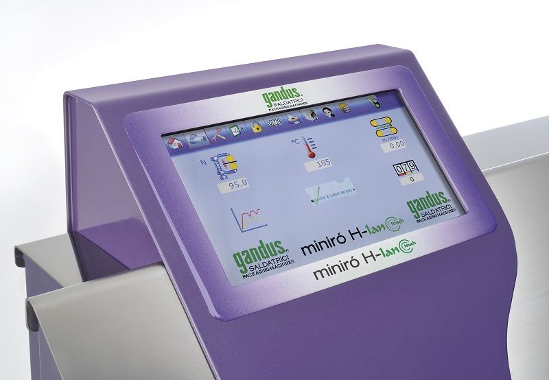 Thermosoudeuse à défilement continu MINIRÒ H-LAN TOUCH - CDO médical - largeur de soudure 15 mm multi ligne - validable ISO 11607.2_3