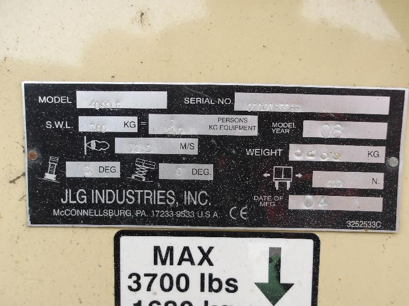 Nacelle ciseaux JLG 4069le occasion_3